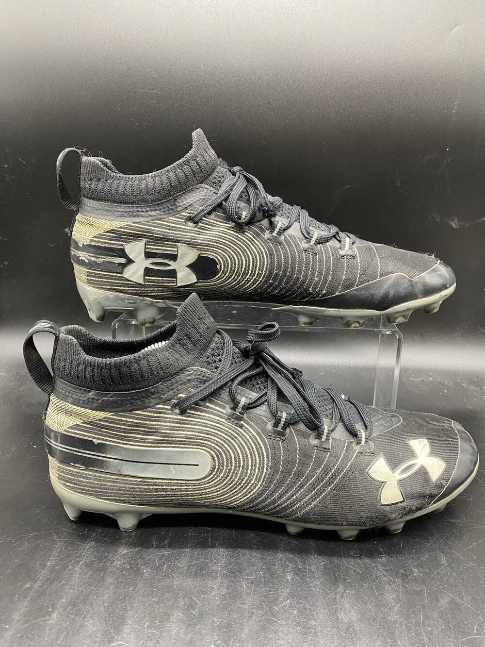 Under Armour Spotlight MC Football Cleats size 12 Mens Black 3020675-001